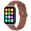 For Xiaomi Mi Band 8 Pro Round Tail Genuine Leather Watch Band(Brown) - Watch Bands by PMC TechLife | Online Shopping South Africa | PMC TechLife