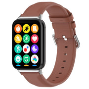 For Xiaomi Mi Band 8 Pro Round Tail Genuine Leather Watch Band(Brown)