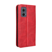 For Motorola Edge 2024 5G Magnetic Buckle Retro Texture Leather Phone Case(Red)