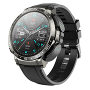 M68 Plus 1.52 inch Round Screen 2 in 1 Bluetooth Earphone Smart Watch, 512MB Memory Support Wellness Tracking(Black)