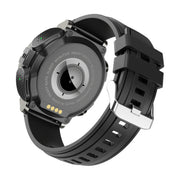 M68 Plus 1.52 inch Round Screen 2 in 1 Bluetooth Earphone Smart Watch, 512MB Memory Support Wellness Tracking(Black)