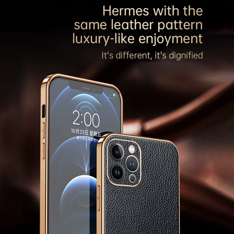 For iPhone 15 Pro Max SULADA TPU + Litchi Texture Leather Phone Case(Blue)