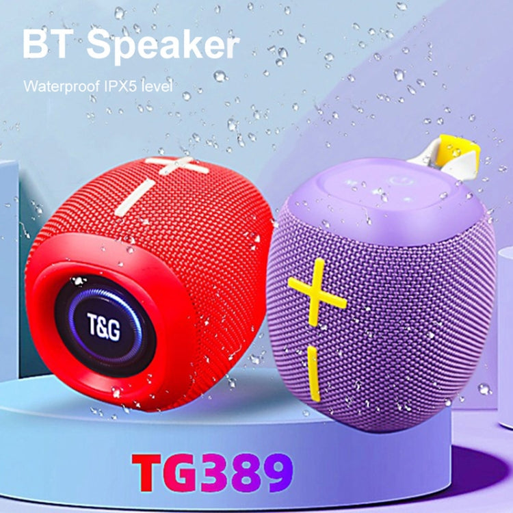 T&G TG-389 Portable Outdoor IPX5 Water-resistant Wireless Bluetooth Speaker(Red)