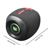T&G TG-389 Portable Outdoor IPX5 Water-resistant Wireless Bluetooth Speaker(Grey)