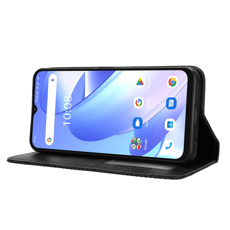 For UMIDIGI G3 / G3 Max / G3 Plus Magnetic Buckle Retro Texture Leather Phone Case(Black)