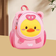 Children Cartoon Anti-Lost Small School Bag Backpack(Pig Pig Duck)