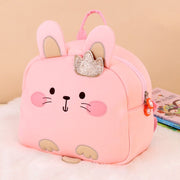 Children Cute Cartoon Anti-Lost Kindergarten School Bag(Pink Rabbit Large)
