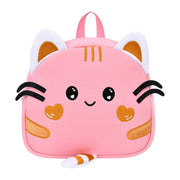 Children Cute Cartoon Anti-Lost Kindergarten School Bag(Pink Cat Medium)