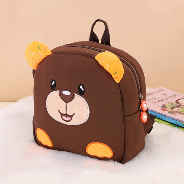 Children Cute Cartoon Anti-Lost Kindergarten School Bag(Brown Bear Medium)