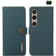 For Sony Xperia 1 VI KHAZNEH Custer Genuine Leather RFID Phone Case(Green) - Sony Cases by PMC TechLife | Online Shopping South Africa | PMC TechLife | Buy Now Pay Later Mobicred