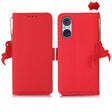 For Sony Xperia 5 V Side-Magnetic TJ Genuine Leather RFID Phone Case(Red) - free shipping - PMC TechLife - Order now!