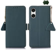 For Sony Xperia 10 VI Side-Magnetic TJ Genuine Leather RFID Phone Case(Green) - Sony Cases by PMC TechLife | Online Shopping South Africa | PMC TechLife | Buy Now Pay Later Mobicred