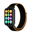 For Xiaomi Smart Band 9 Pro / 8 Pro Nylon Loop Watch Band(Black Orange) - Watch Bands by PMc TechLife | Online Shopping South Africa | PMc TechLife | Buy Now Pay Later Mobicred