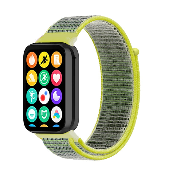 For Xiaomi Smart Band 9 Pro / 8 Pro Nylon Loop Watch Band(Bright Yellow)
