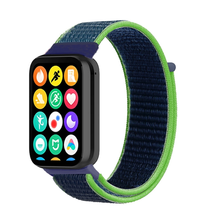 For Xiaomi Smart Band 9 Pro / 8 Pro Nylon Loop Watch Band(Lime Green)