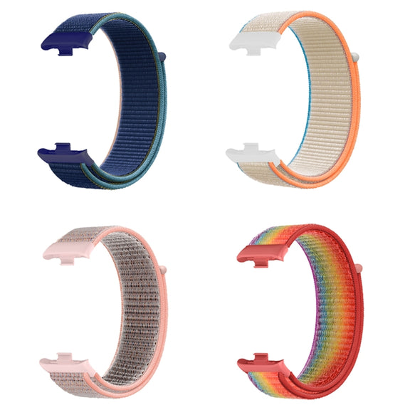 For Xiaomi Mi Band 8 Pro Nylon Loop Watch Band(Dark Olive)