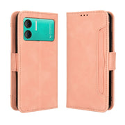 For Doogee X98 Skin Feel Calf Texture Card Slots Leather Phone Case(Pink)