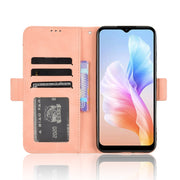 For Doogee X98 Skin Feel Calf Texture Card Slots Leather Phone Case(Pink)