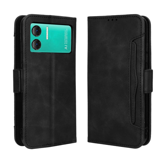 For Doogee X98 Skin Feel Calf Texture Card Slots Leather Phone Case(Black)