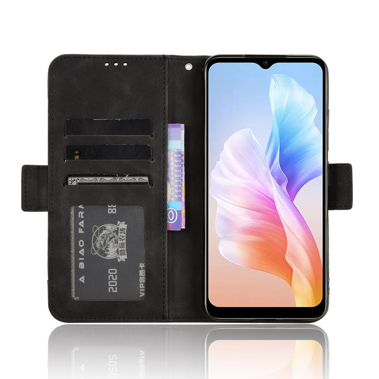 For Doogee X98 Skin Feel Calf Texture Card Slots Leather Phone Case(Black)