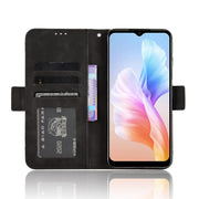 For Doogee X98 Skin Feel Calf Texture Card Slots Leather Phone Case(Black)