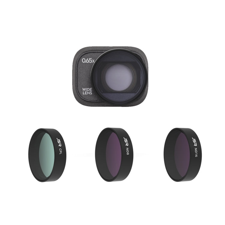 For DJI Mini 4 Pro JSR KB Series Drone Camera Lens Filter, Filter:4 in 1 Wide CPL ND8/16