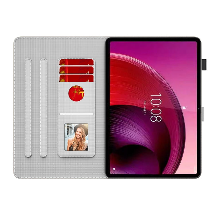For Lenovo Tab M11 / Xiaoxin Pad 11 2024 Watercolor Pattern Flip Leather Tablet Case(Winter Snow)