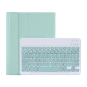 C-11B For iPad Air 4 / Air 5 / Pro 11 inch 2022 / 2021 / 2020 / 2018 Detachable ABS Candy Color Bluetooth Keyboard Tablet Case with Stand & Pen Slot(Green)