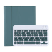 C-11B For iPad Air 4 / Air 5 / Pro 11 inch 2022 / 2021 / 2020 / 2018 Detachable ABS Candy Color Bluetooth Keyboard Tablet Case with Stand & Pen Slot(Dark Green)