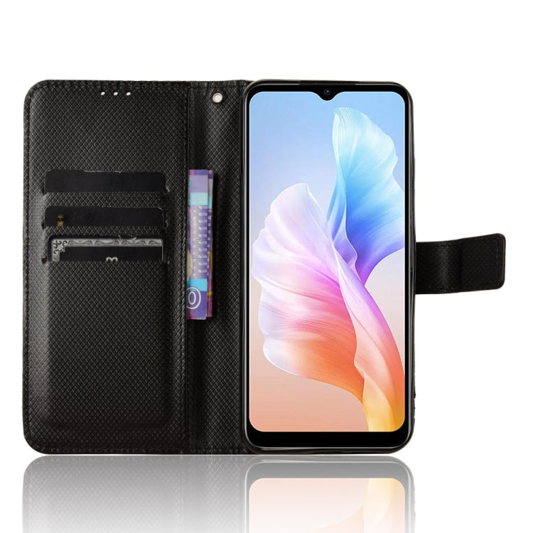 For Doogee X98 Diamond Texture Leather Phone Case(Black)