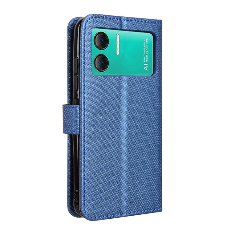 For Doogee X98 Diamond Texture Leather Phone Case(Blue)
