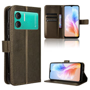 For Doogee X98 Diamond Texture Leather Phone Case(Brown)