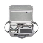 For DJI Mini 4 Pro / RC with Screen Standard STARTRC Shoulder Storage Bag PU Handbag(Grey)