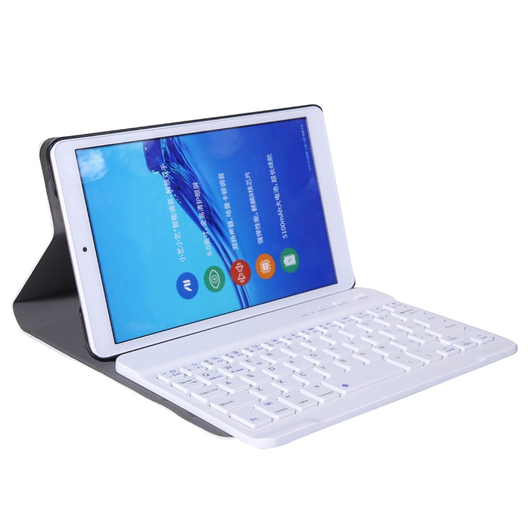 A0T8 For Huawei MatePad T8 8 inch ABS Ultra-thin Detachable Bluetooth Keyboard Voltage PU Leather Tablet Case with Bracket(Gold)