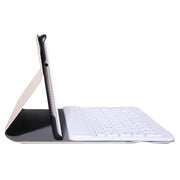 A0T8 For Huawei MatePad T8 8 inch ABS Ultra-thin Detachable Bluetooth Keyboard Voltage PU Leather Tablet Case with Bracket(Gold)