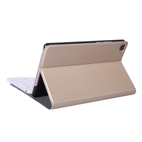 A0T8 For Huawei MatePad T8 8 inch ABS Ultra-thin Detachable Bluetooth Keyboard Voltage PU Leather Tablet Case with Bracket(Gold)