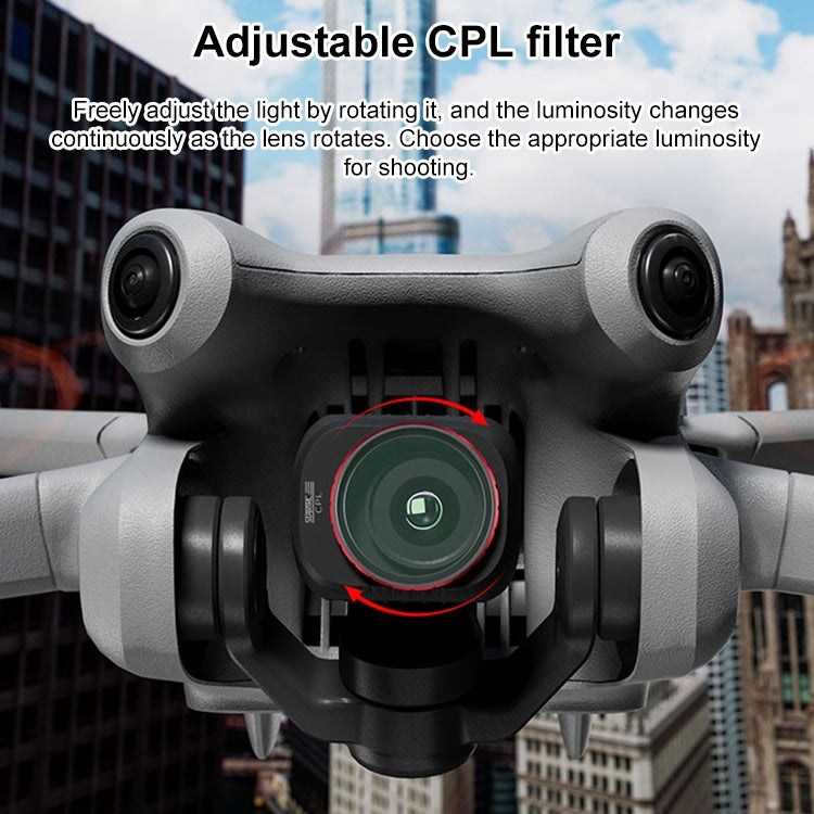 For DJI Mini 4 Pro STARTRC Drone Lens Filter, Lens:Adjustable CPL