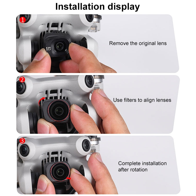 For DJI Mini 4 Pro STARTRC Drone Lens Filter, Lens:Adjustable CPL
