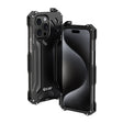 For iPhone 15 Pro R-JUST RJ17 Shockproof Armor Metal Phone Case(Black) - free shipping - PMC TechLife - Order now!