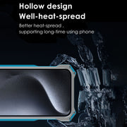 For iPhone 15 Plus R-JUST RJ17 Shockproof Armor Metal Phone Case(Black)
