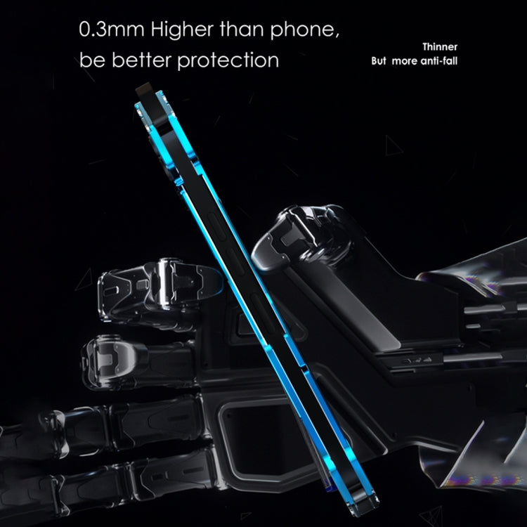 For iPhone 15 Plus R-JUST RJ17 Shockproof Armor Metal Phone Case(Black)