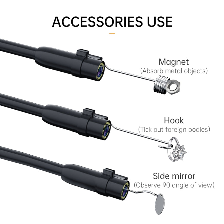 P200 8mm Front Lenses Integrated Industrial Pipeline Endoscope with 4.3 inch Screen, Spec:2m Tube