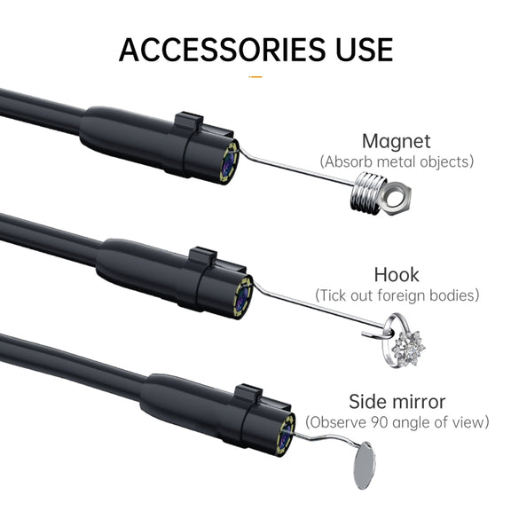 P200 8mm Front Lenses Detachable Industrial Pipeline Endoscope with 4.3 inch Screen, Spec:2m Tube