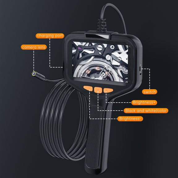 P200 8mm Front Lenses Detachable Industrial Pipeline Endoscope with 4.3 inch Screen, Spec:2m Soft Tube