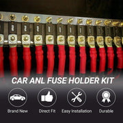 3 in 1 ANL Car Audio Modified Fuse Holder with 200A Fuse, Current:150A