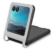 For Motorola Razr 40 Ultra Diamond Texture Leather Phone Case(White)