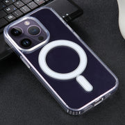 For iPhone 15 Pro Max GEBEI MagSafe Magnetic Transparent Phone Case(Transparent)