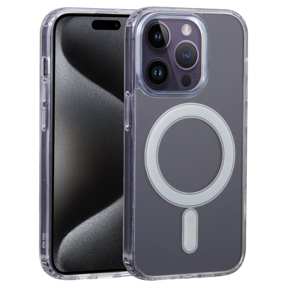For iPhone 15 Pro Max GEBEI MagSafe Magnetic Transparent Phone Case(Transparent)