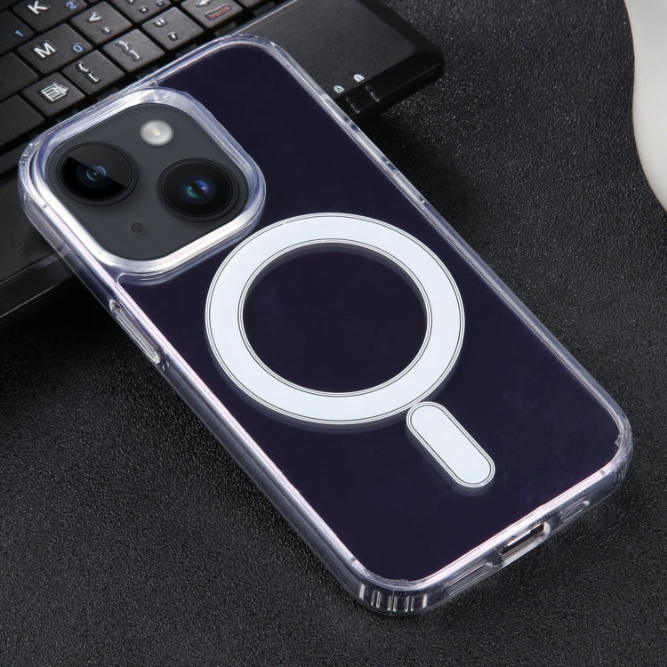 For iPhone 15 Plus GEBEI MagSafe Magnetic Transparent Phone Case(Transparent)