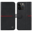 For iPhone 15 Pro Max GEBEI Top-grain Horizontal Flip Leather Phone Case(Black) - free shipping - PMC TechLife - Order now!